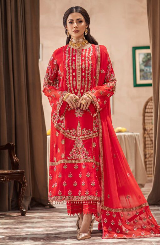 Zainab Formal Dress - Fire Spot (QFD-0064)