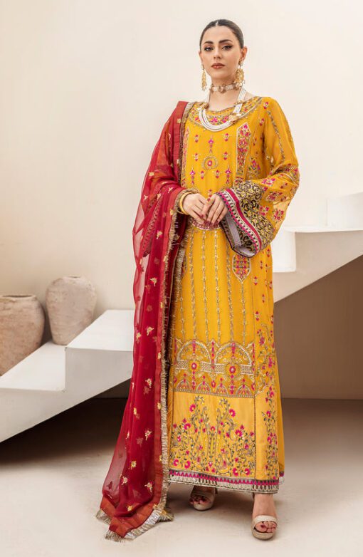 Zainab Formal Dress - Canary Yellow (QFD-0062)