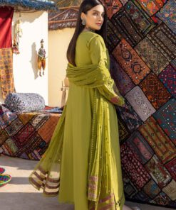 Alternative view of 3-Pc Charizma Unstitched Premium Embroidered Lawn With Chiffon Dupatta RM23-01