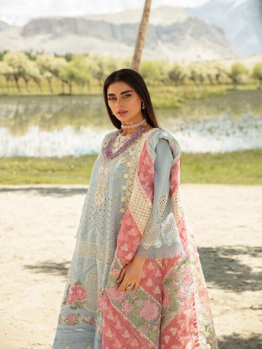 Maryam Hussain’s Luxury Lawn Vol.2 Ice Bloom