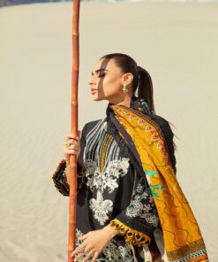 Alternative view of Maryam Hussain’s Luxury Lawn Vol.2 Mustard Affair