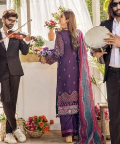Alternative view of EA-5119 Luxury Embroidered Lawn Collection 23