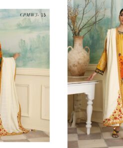 Alternative view of Charizma Print Melody Printed Staple collection with Embroidered Wool Shawl Fall winter vol.02