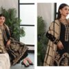 Charizma Poshima Embroidered Peach Leather with Printed Wool Shawl Winter collection