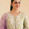 Qalamkar Qlinekar lawn with embroidered dupatta VEHJA