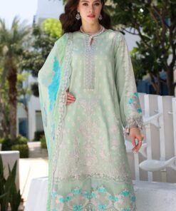 Alternative view of Charizma Naranji Embroidered Lawn suit with Embroidered chiffon Dupatta