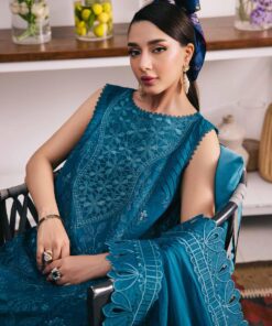 Alternative view of Eid escape by Nurèh Embroidered lawn with embroidered chiffon dupatta