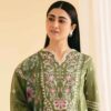 Qalamkar Qlinekar lawn with embroidered dupatta SEMAL