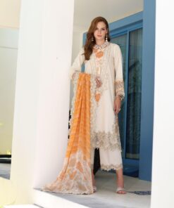 Alternative view of Charizma Naranji Embroidered Lawn suit with Embroidered chiffon Dupatta