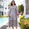 Charizma Naranji Embroidered Lawn suit with Embroidered chiffon Dupatta