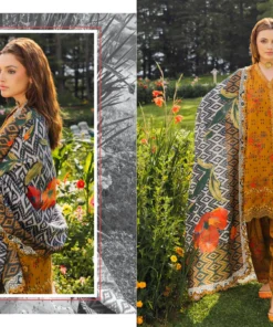 Charizma Aniq Emb Staple Shawl Printed-ANW 02