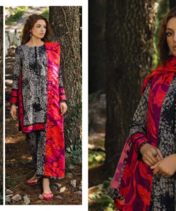 Charizma Aniq Emb Staple Shawl Printed-ANW4-08