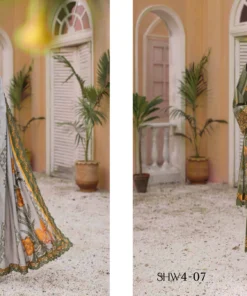 Charizma Sheen SHW4-07 With Emb Linen Shawl