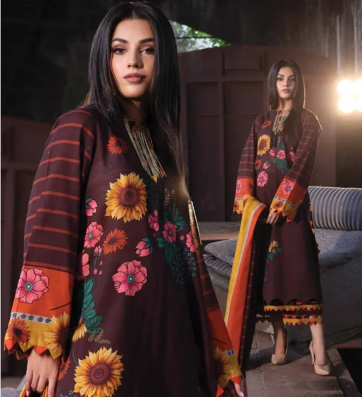 Charizma Printed Khaddar Bold Prints, Cozy Comfort Collection A6