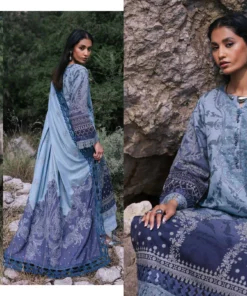 Alternative view of Nureh Maya NW-99 Embroidered Khaddar With Woolen Shawl