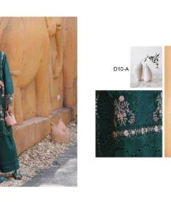 Alternative view of Noor D10-A Eid Luxury Handwork Laserkari