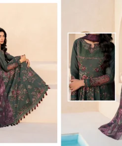 Alternative view of Iznik EFL-11 Eid Fesvite Embroidery Lawn