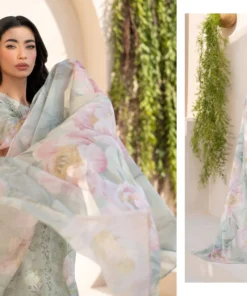 Alternative view of Iznik EFL-07 Eid Fesvite Embroidery Lawn