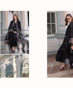 Alternative view of Noor D5- Black – Pakistani Chikankaari Eid Dress USA