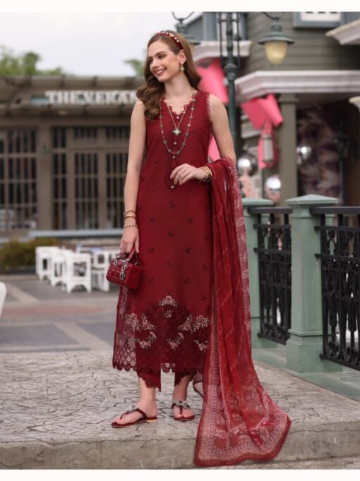 Noor D1- Mulberry Red