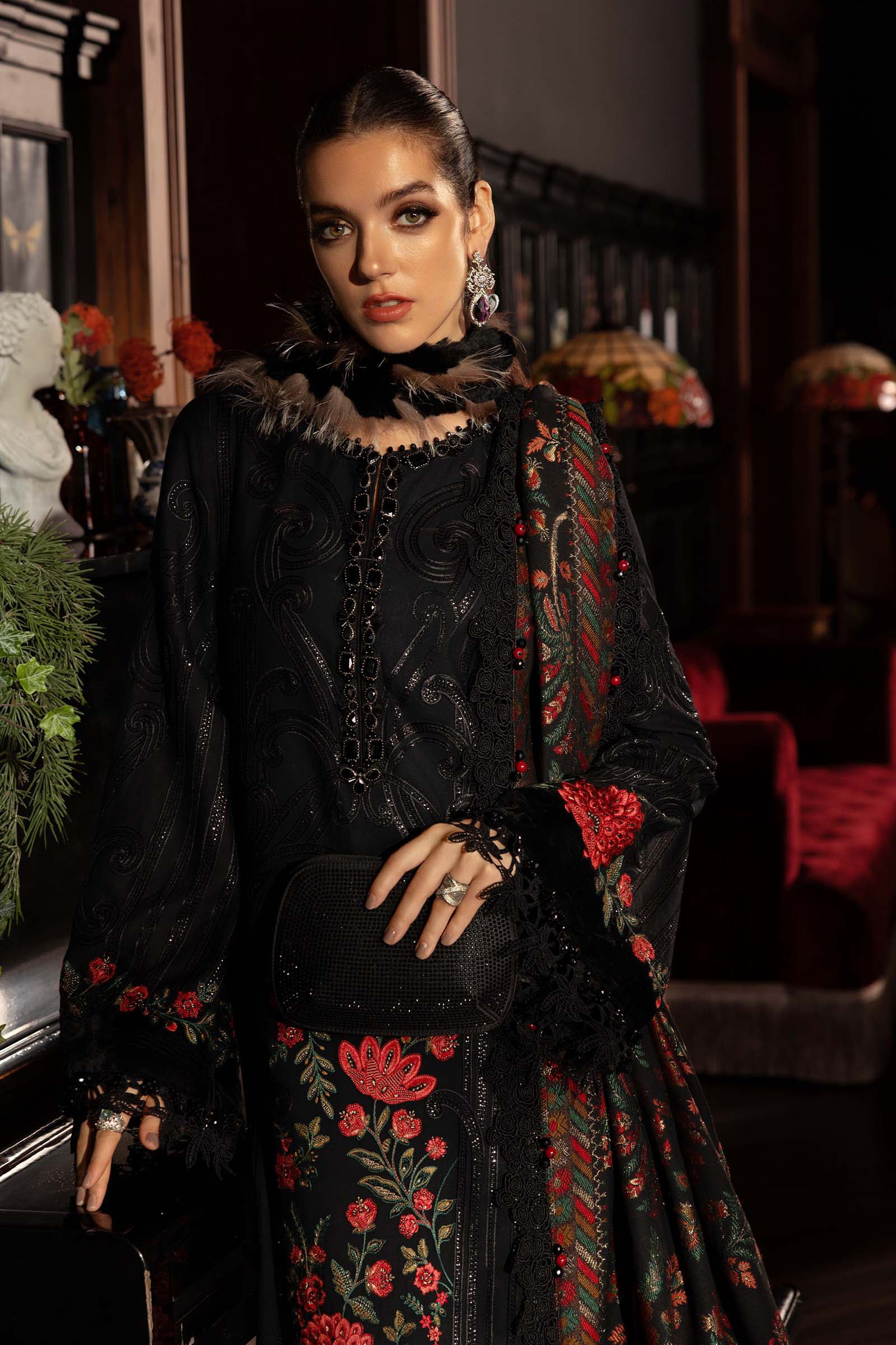 Maria B D9 Luxe winter dress