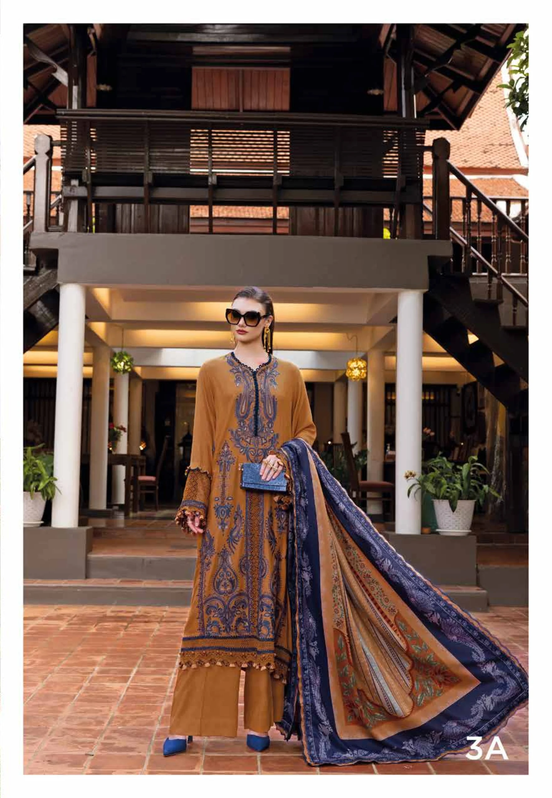 Maria B 2803 M Print Dress in USA