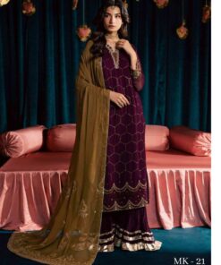 Nureh MK-21 Mukeshkari Chiffon Dress In the USA