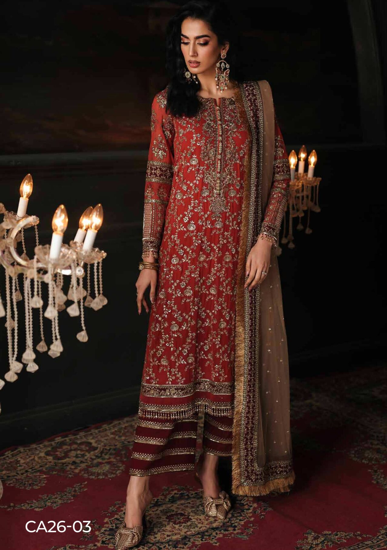 Charizma CA26-03 Emb Dyed Chiffon Dress In the USA