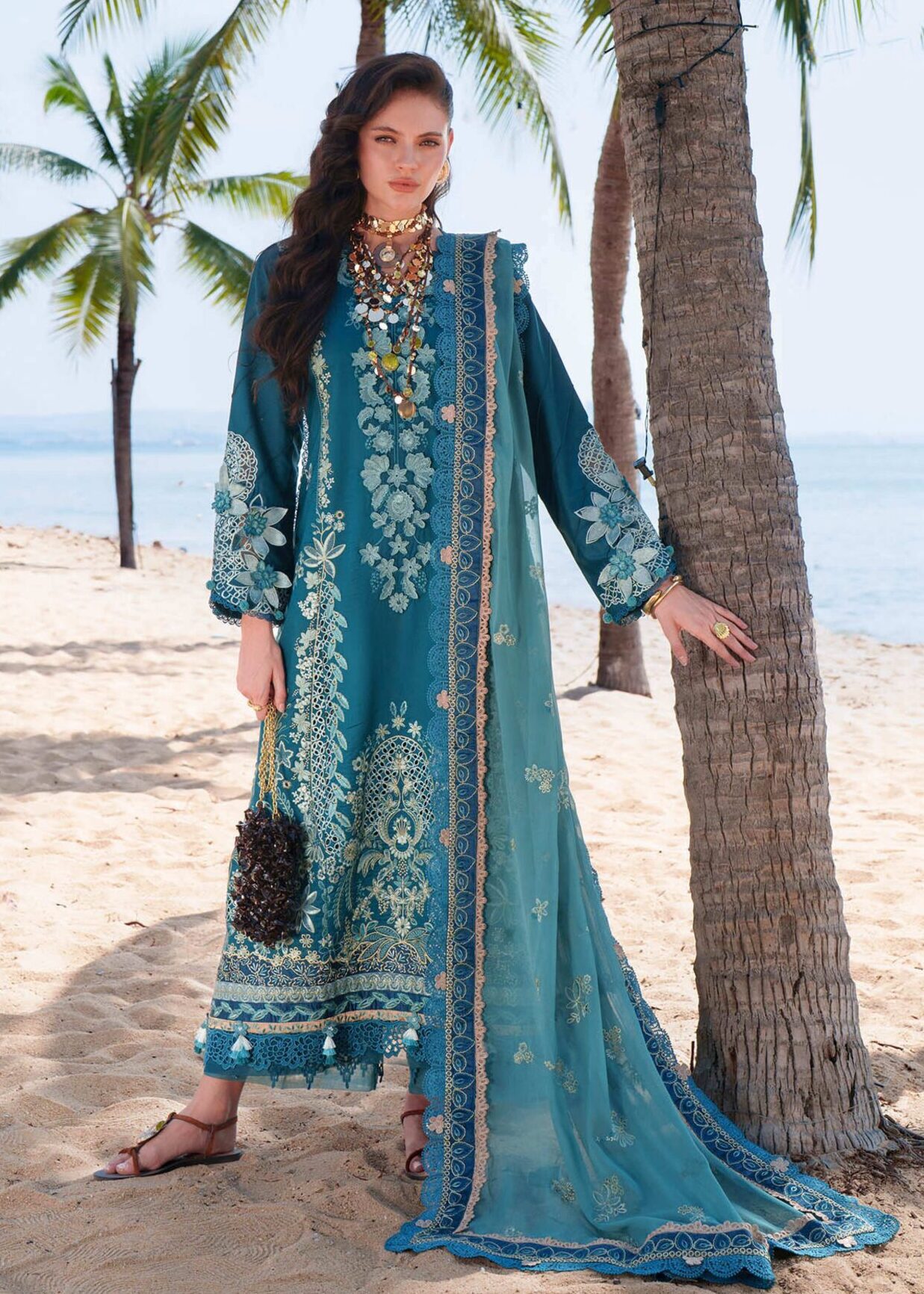 AJR-E-08 Maela Luxury Lawn Dress In the USA