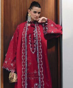 Qalamkar CM-03 Ruby Chikankari Dress In the USA