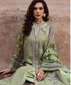 Charizma VSL6-06 Embroidery Printed Chiffon Dress In the USA