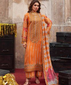Charizma VSL6-08 Embroidery Printed Chiffon Dress In the USA