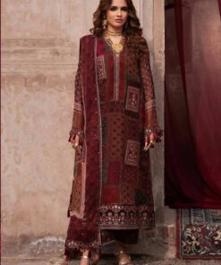 Charizma VSL6-03 Embroidery Printed Chiffon Dress In the USA