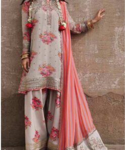 Charizma VSL6-09 Embroidery Printed Chiffon Dress In the USA