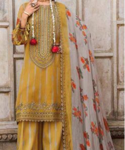 Charizma VSL6-10 Embroidery Printed Chiffon Dress In the USA
