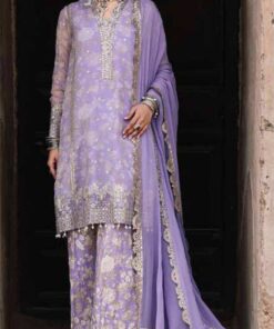 Charizma VSL6-11 Embroidery Printed Chiffon Dress In the USA