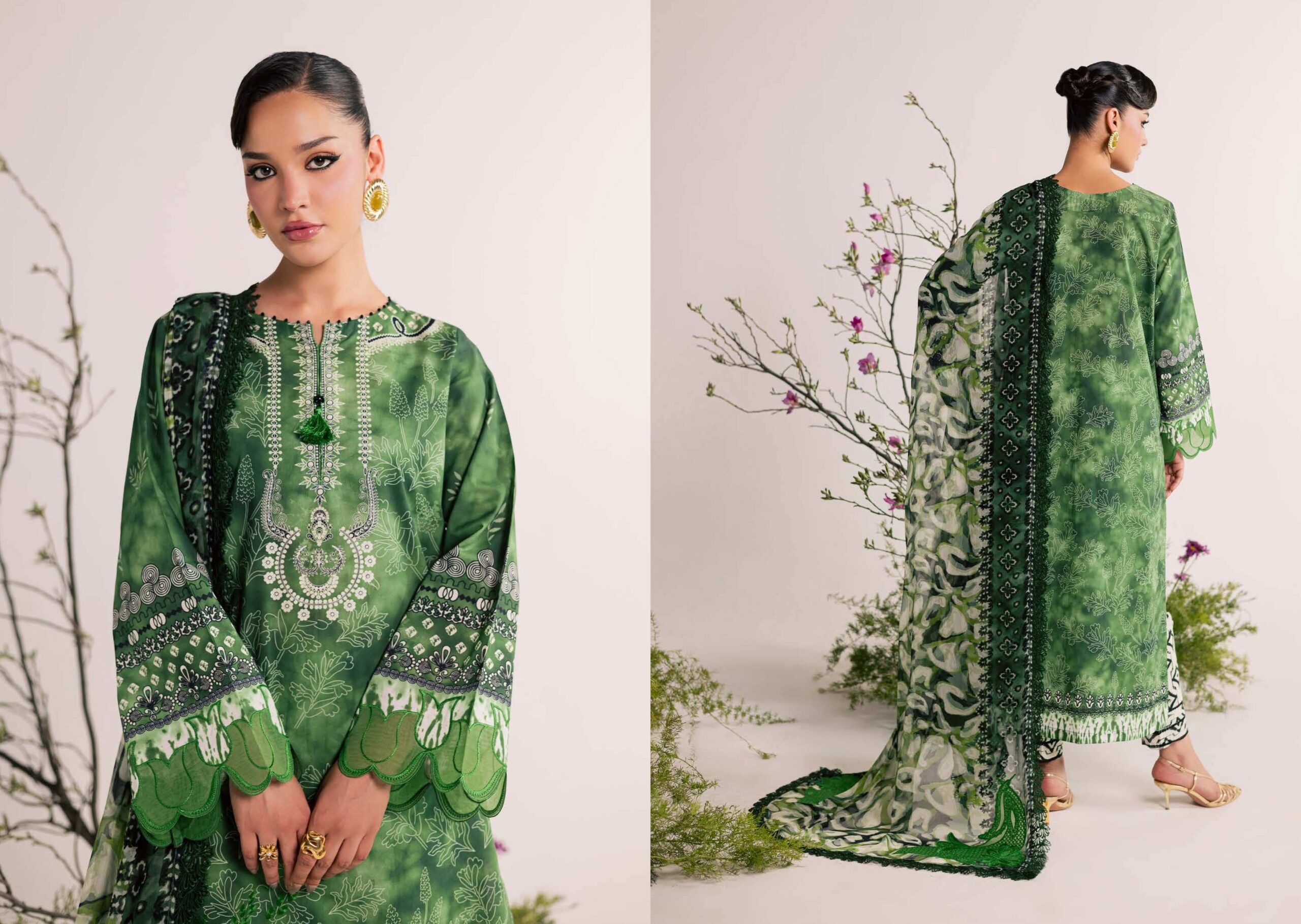 Nureh DD-30 Emb Printed Lawn Dress In the USA