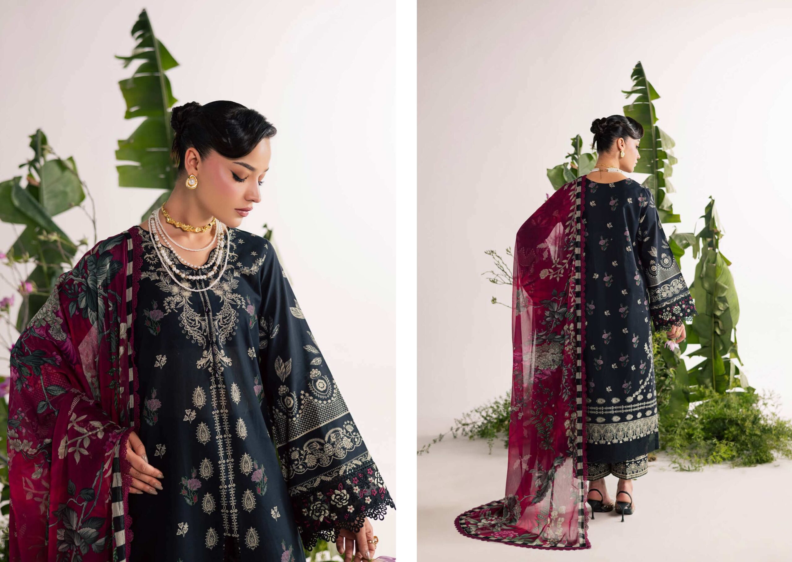 Nureh DD-32 Emb Printed Lawn Dress In the USA
