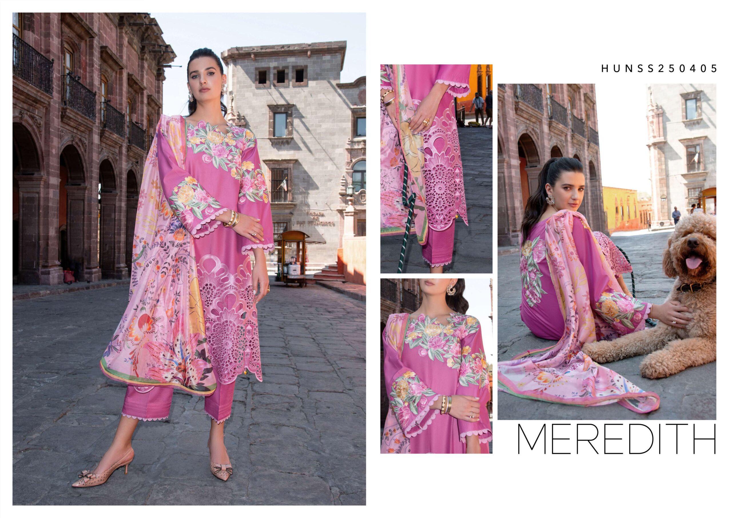 Mushq Meredith Embroidered Lawn Dress In the USA
