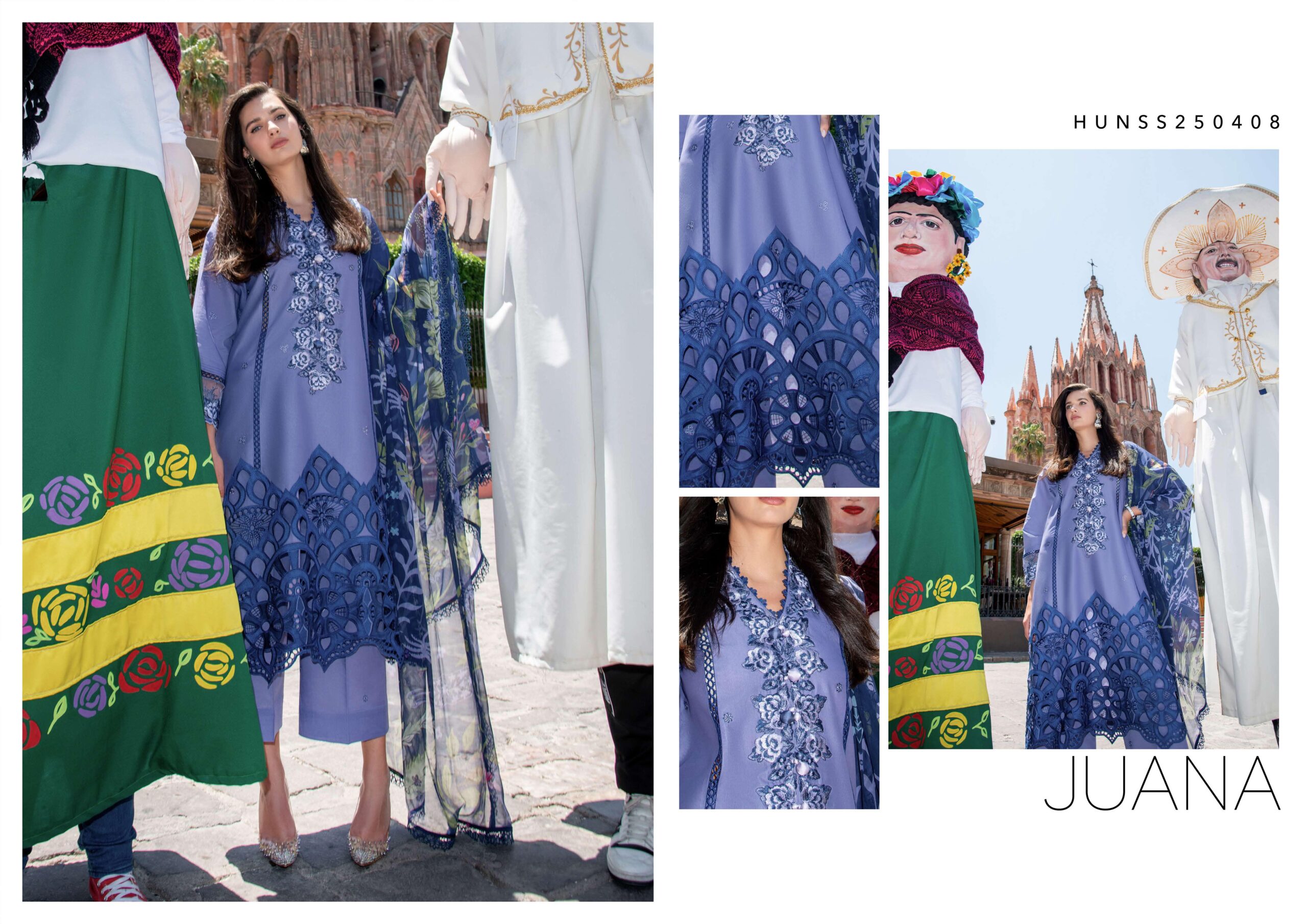 Mushq Juana Embroidered Lawn Dress In the USA
