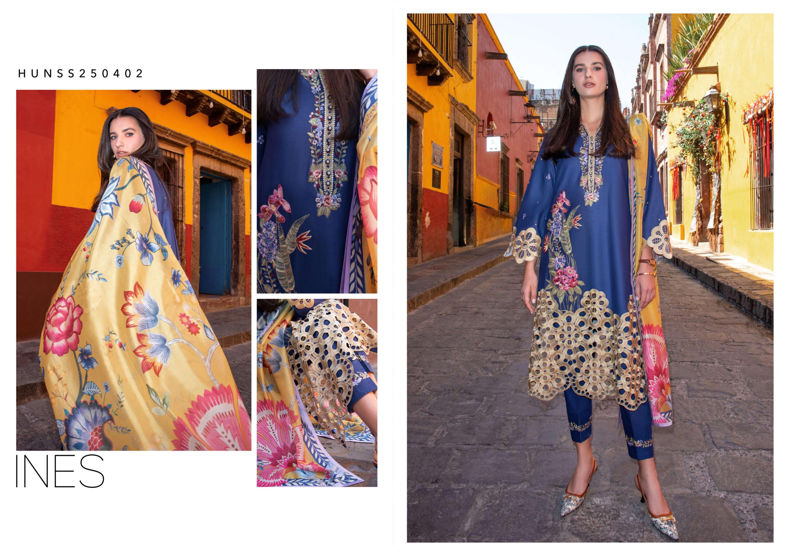 Mushq Ines Embroidered Lawn Dress In the USA