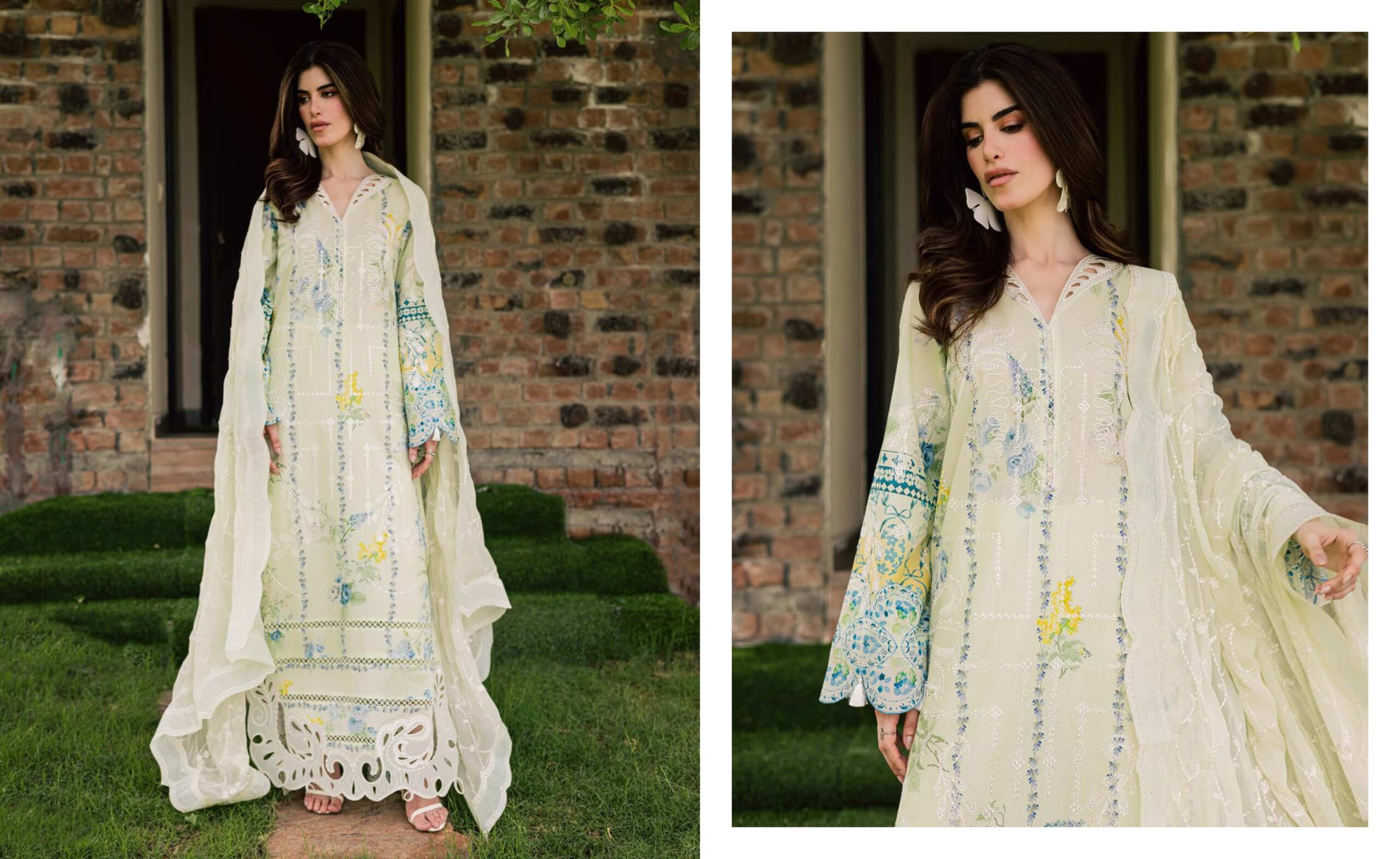 Nureh NE-259 Lily May Print Lawn Dress In the USA