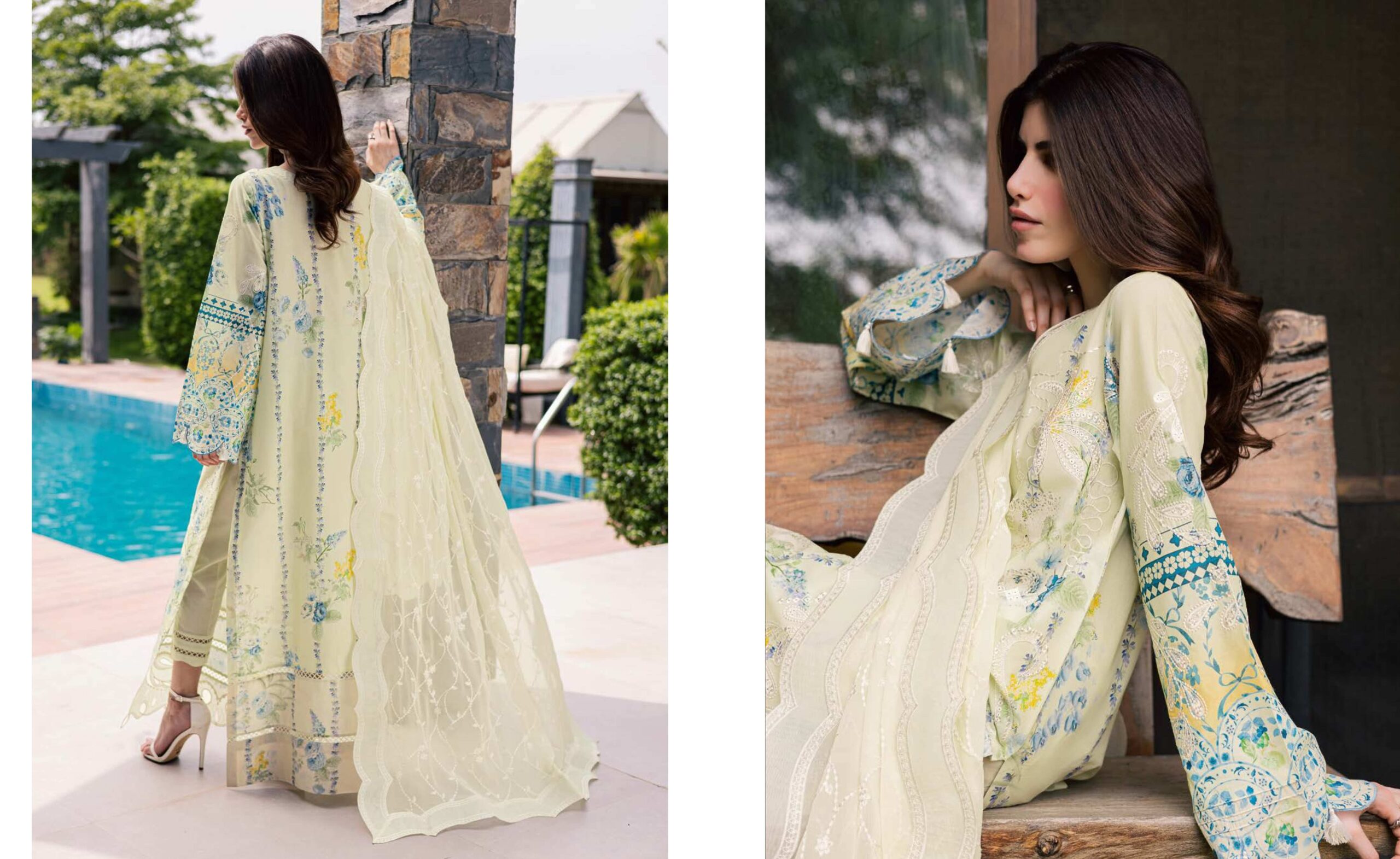 Nureh NE-259 Lily May Print Lawn Dress In the USA