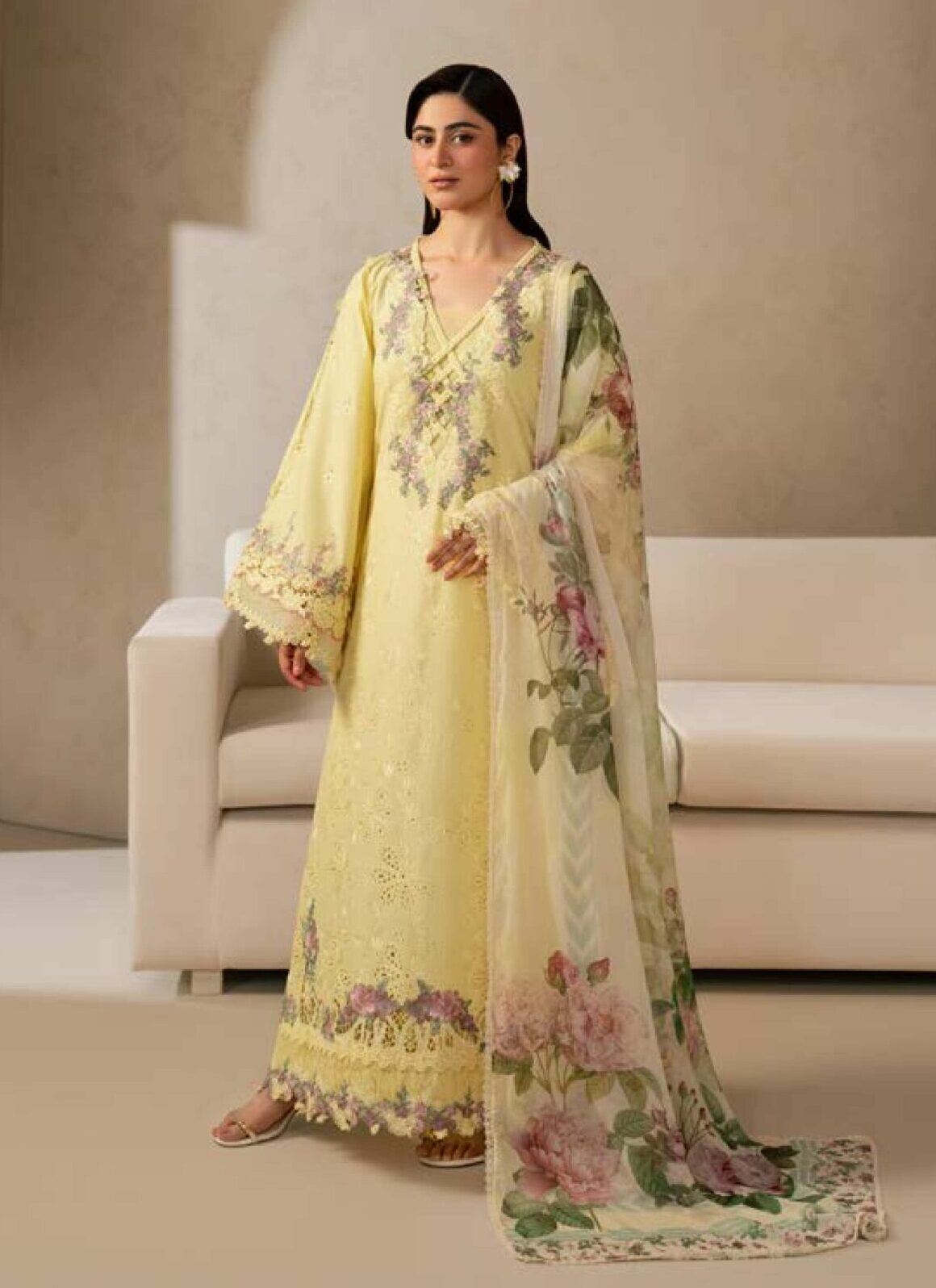 Elaf E-Craft EHC-3A Chikankari Lawn Dress in the USA