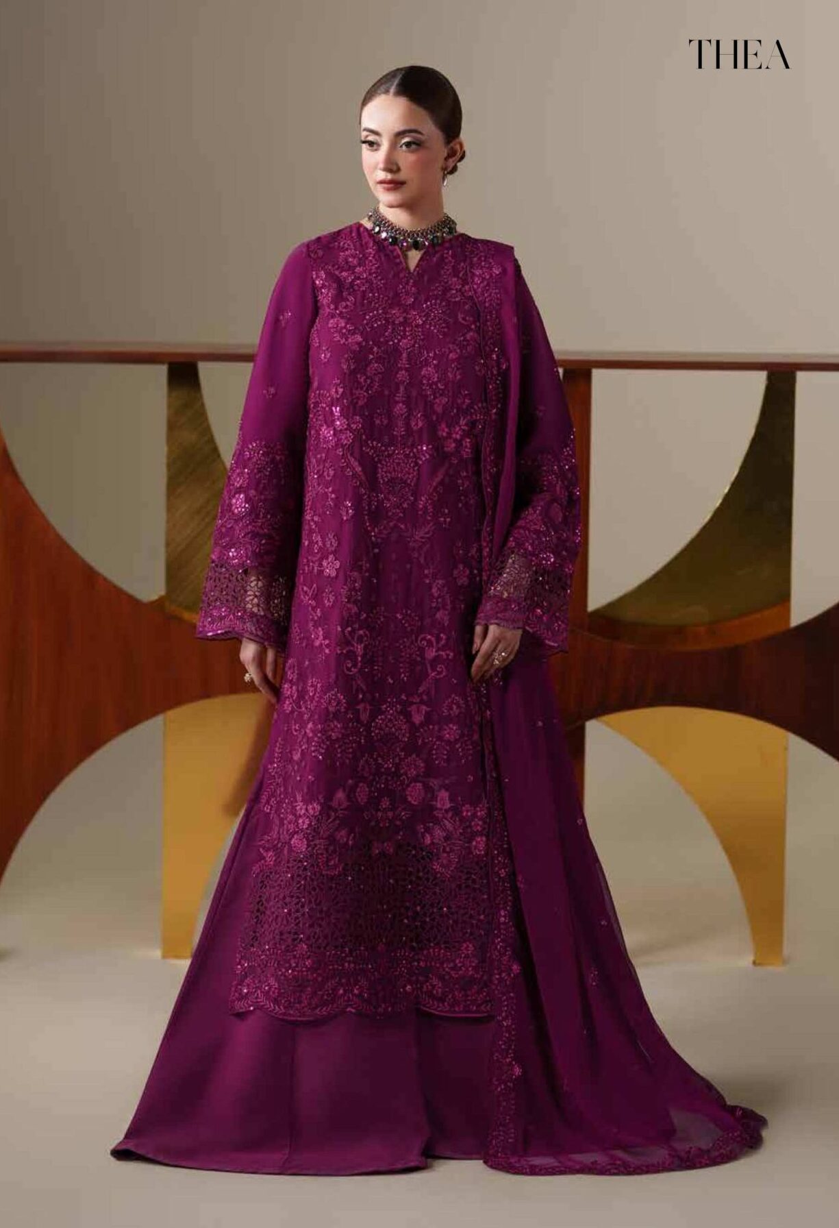 Eman Adeel Thea Luxury Chiffon Dress in the USA