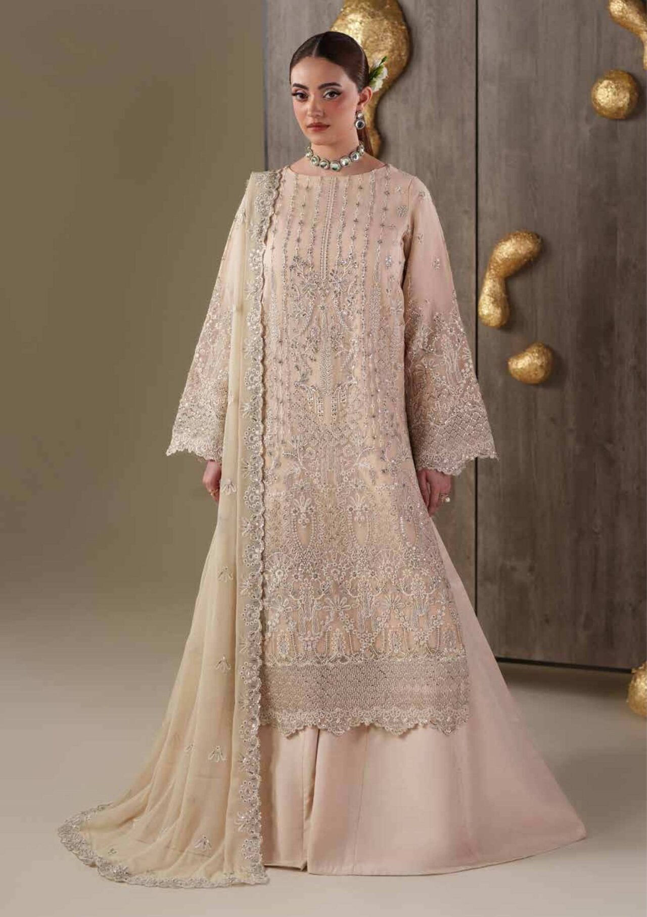 Eman Adeel Camallie Luxury Chiffon Dress in the USA
