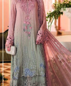Maria B D2 Embroidery Chiffon Dress in the USA 