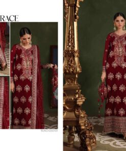 Roheenaz Imperial Grace Luxury Chiffon Dress in the USA 