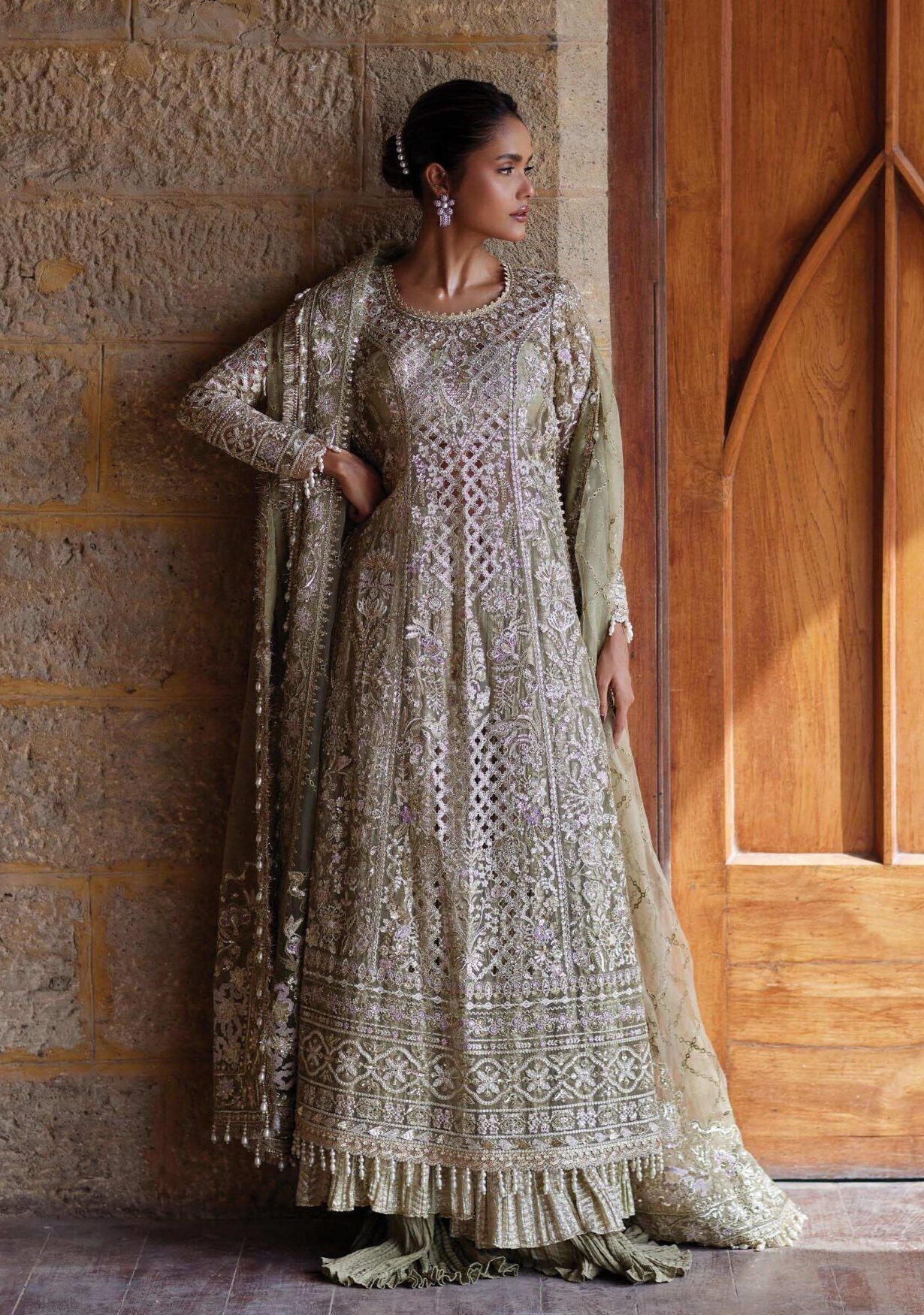 Afrozeh Sukhan Dastangoi Wedding Formal Dress in the USA