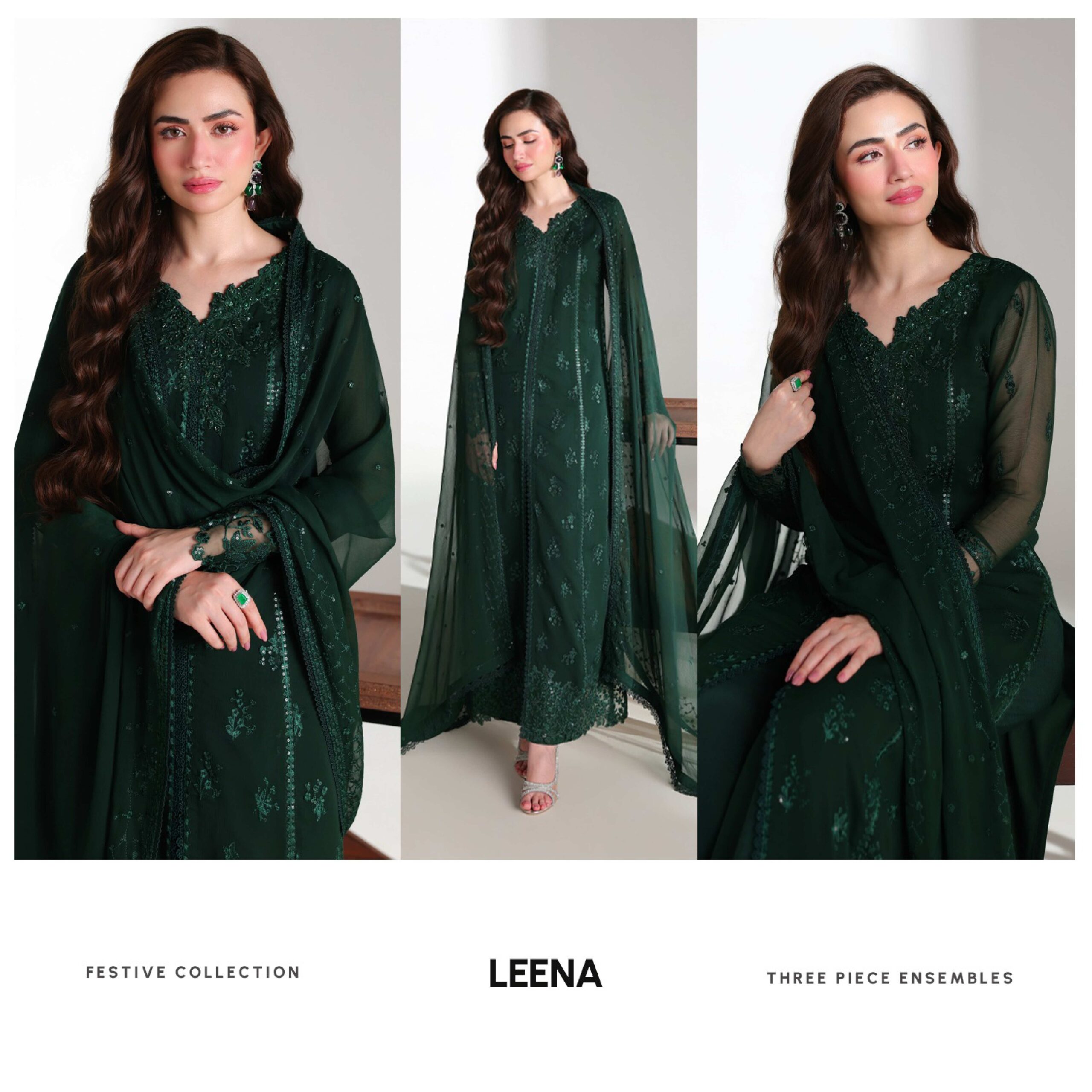 Azure Leena Ensemble Festive Dress in the USA